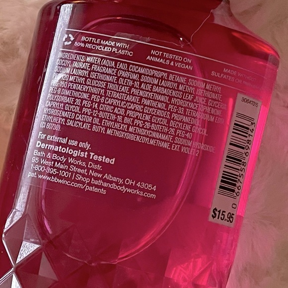BBW 🫧 2 Shower Gels Winter Candy Apple & Twisted Peppermint🫧 NWT - Picture 7 of 7